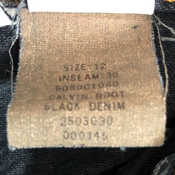 Calvin Klein Bootcut Dark Wash Jeans Size 12 - Picture 6 of 6